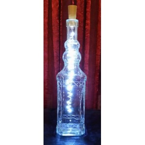 Square Bottle Lamp with Cork Light   183360060053